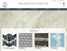 Tablet Screenshot of milanopizziricami.it